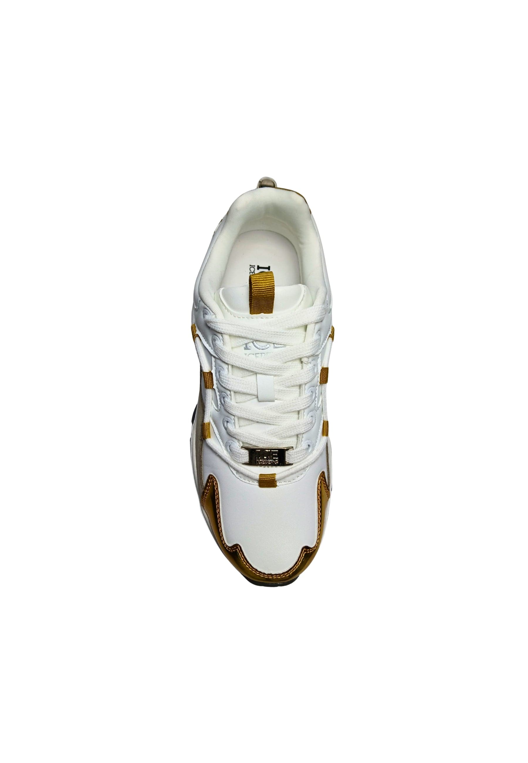 ICEBERG Scarpe Adulto unisex Iceberg Sneakers sportiva. Tomaia in pelle, inserti in camoscio. Dettagli oro. da uomo in Sneaker casual Drestige - Casamassima, commercioVirtuoso.it