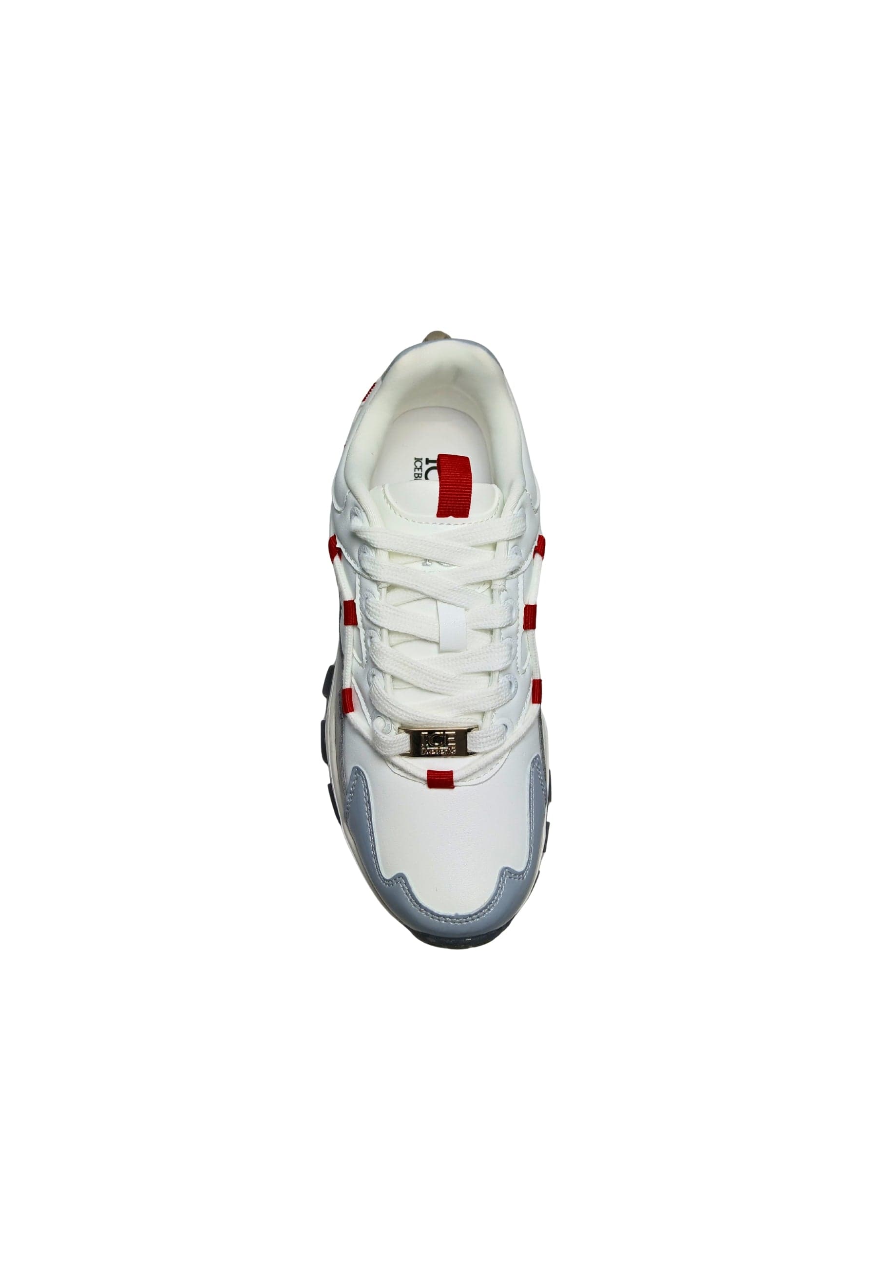 ICEBERG Scarpe Adulto unisex Iceberg Sneakers sportiva. Tomaia in pelle, inserti in camoscio. Dettagli rossi. da uomo in Sneaker casual Drestige - Casamassima, commercioVirtuoso.it
