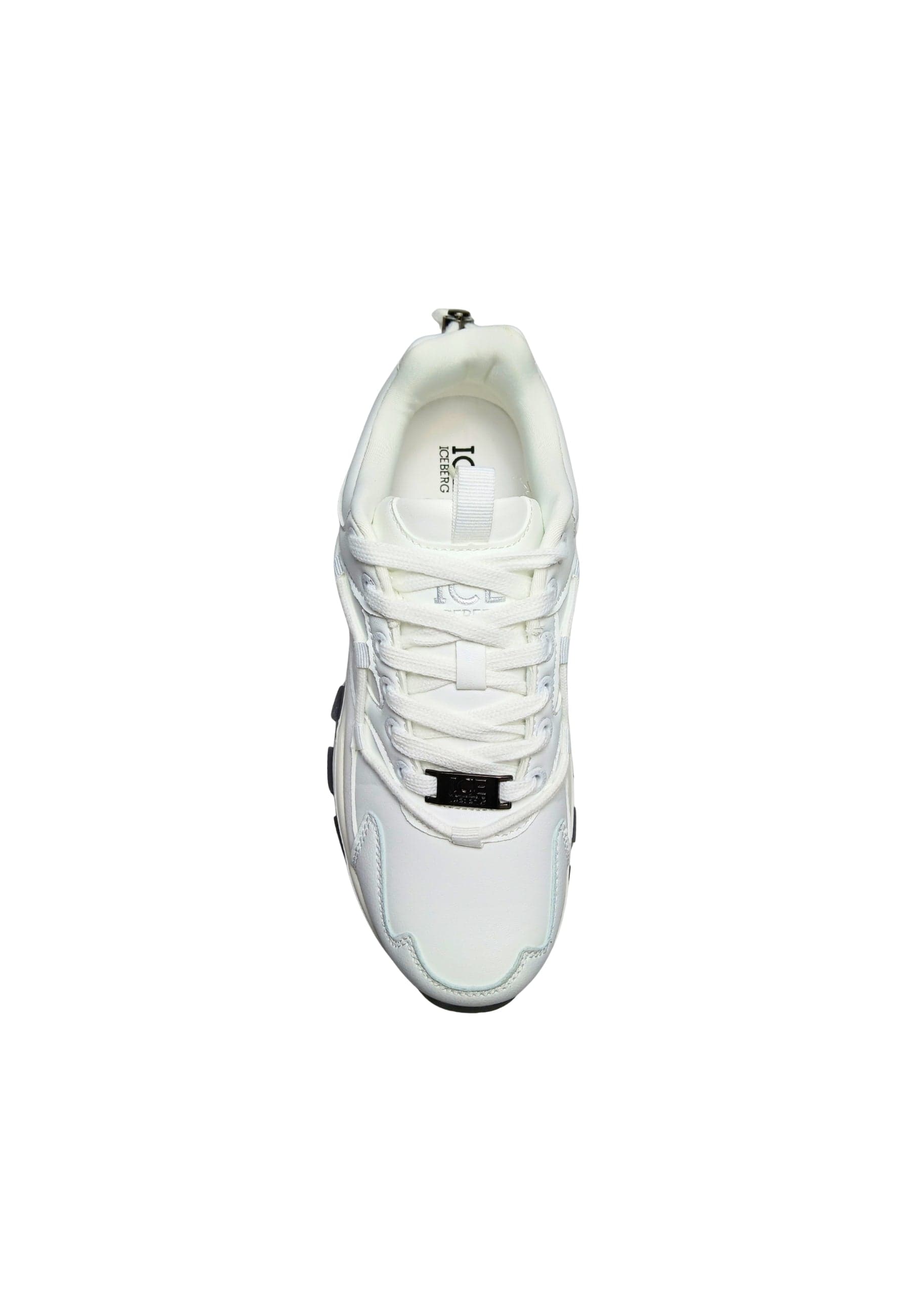 ICEBERG Scarpe Adulto unisex Iceberg Sneakers sportiva. Tomaia in pelle, inserti in camoscio. Total white. da uomo in Sneaker casual Drestige - Casamassima, commercioVirtuoso.it