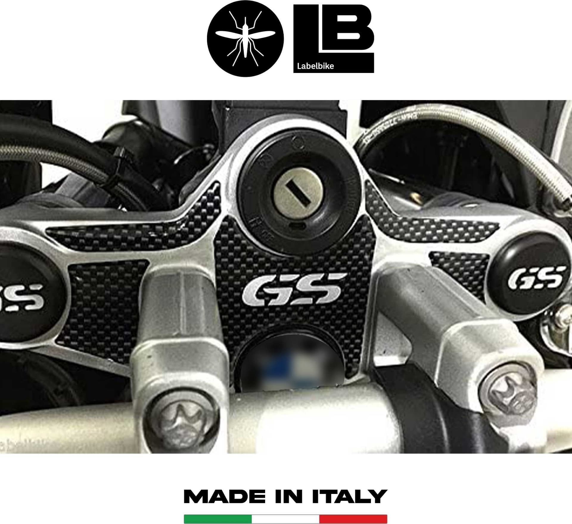PROTEZIONE 3D PIASTRA FORCELLA compatibile per MOTO BMW GS R1200 ADV 2008-2013 in Cornici LabelBike - Bibbiano, commercioVirtuoso.it