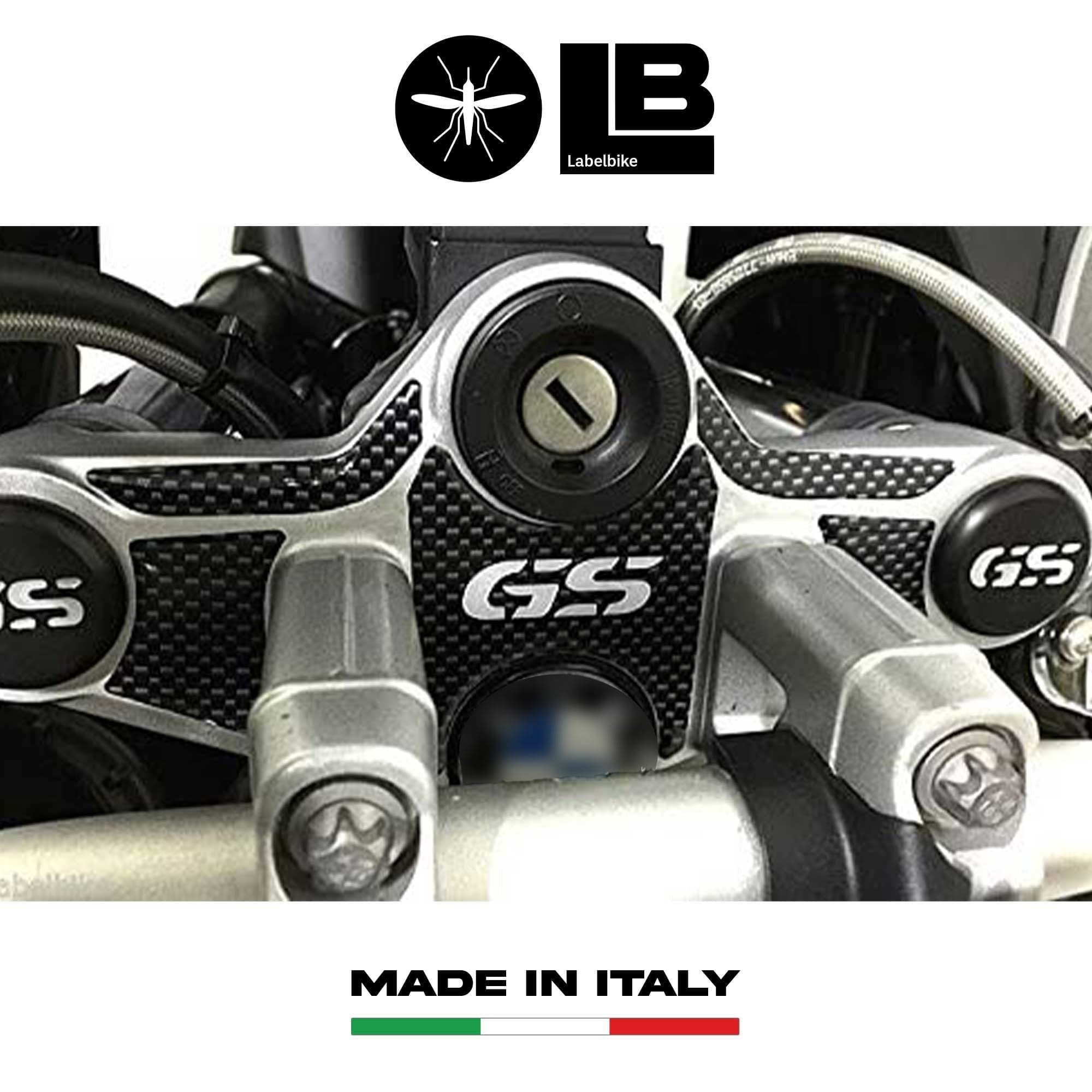 PROTEZIONE 3D PIASTRA FORCELLA compatibile per MOTO BMW GS R1200 ADV 2008-2013 in Cornici LabelBike - Bibbiano, commercioVirtuoso.it