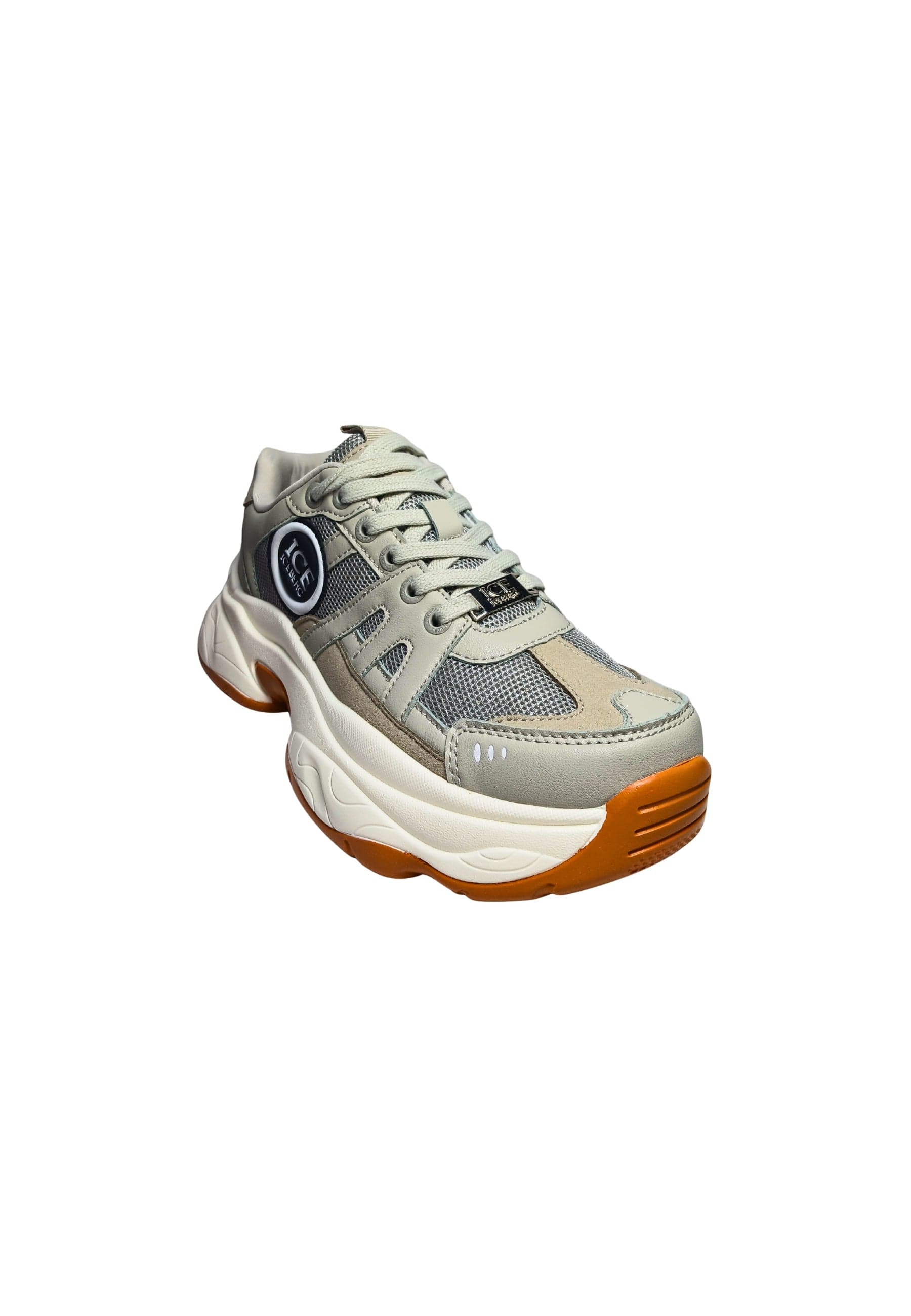 ICEBERG Scarpe Adulto unisex Iceberg Sneakers sportiva color beige . Logo laterale, chiusura lacci. da uomo in Sneaker casual Drestige - Casamassima, commercioVirtuoso.it