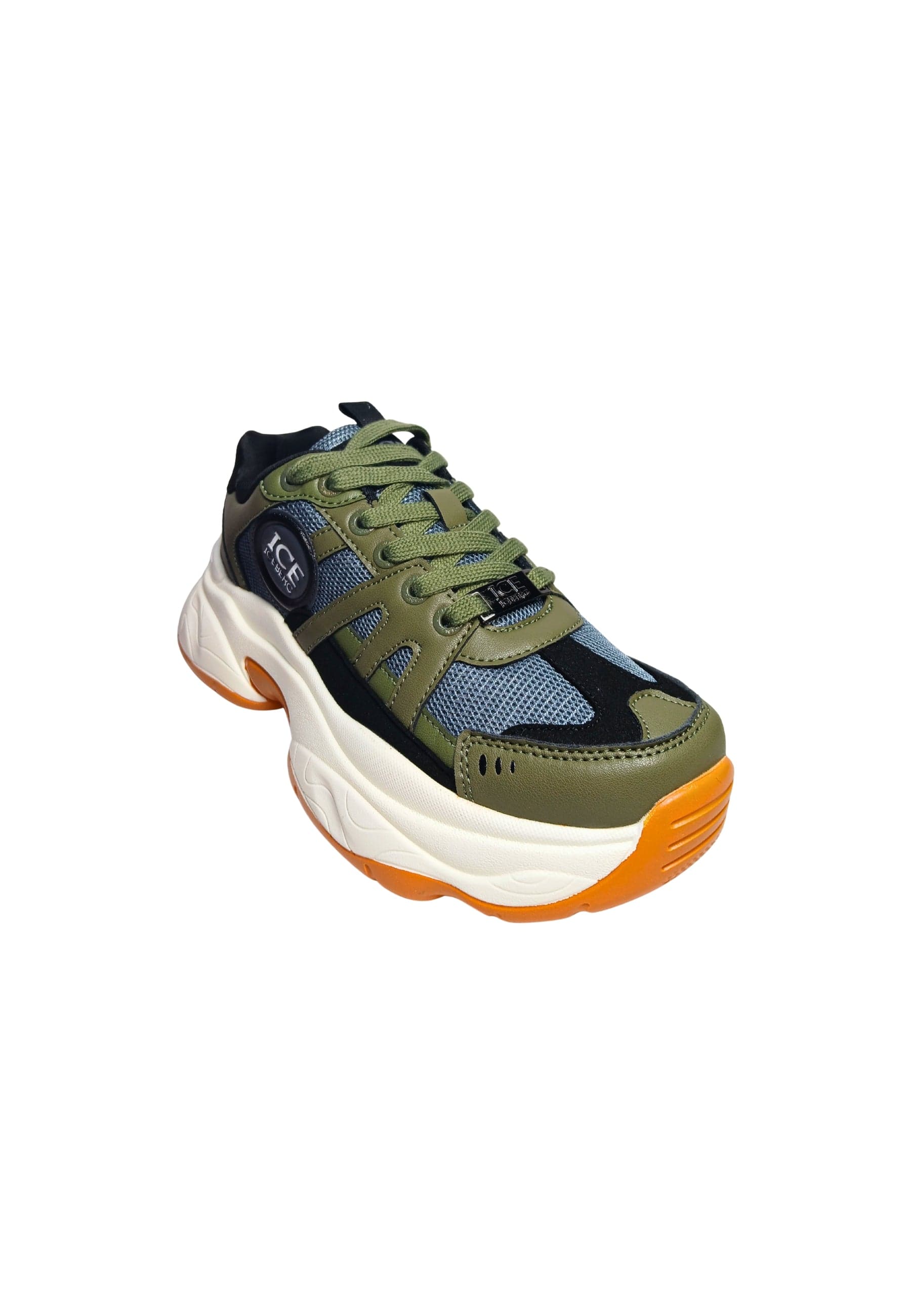 ICEBERG Scarpe Adulto unisex Iceberg Sneakers sportiva color green. Logo laterale, chiusura lacci. da uomo in Scarpe da corsa su strada Drestige - Casamassima, commercioVirtuoso.it