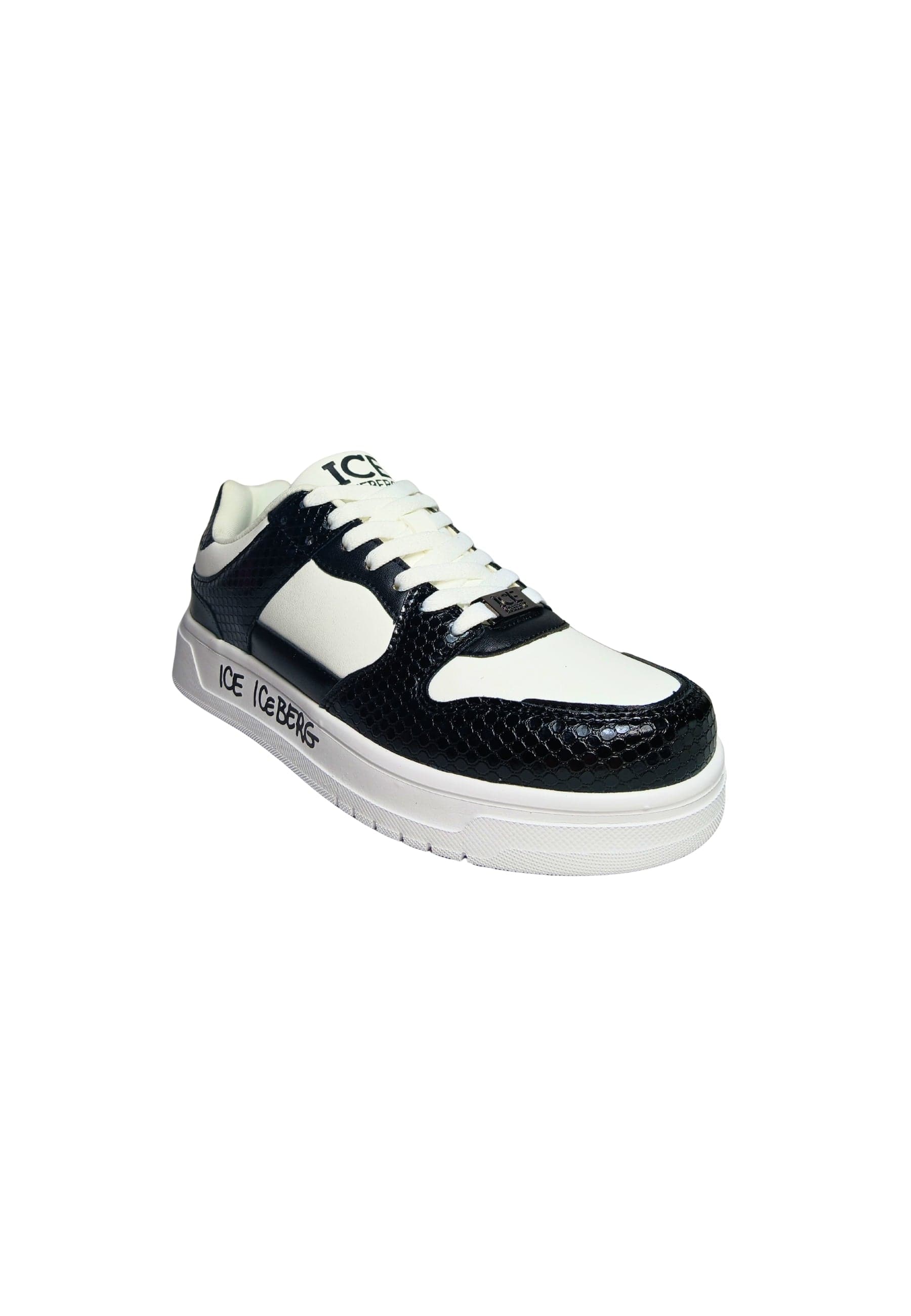 ICEBERG Scarpe Adulto unisex Iceberg Sneakers basse Black, stampa serpente, brand logo laterale. da uomo in Sneaker casual Drestige - Casamassima, commercioVirtuoso.it