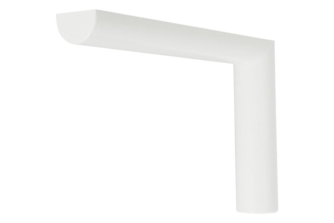 Reggi mensola per arredo in acciaio con copertura in plastica, kit con viti e tasselli in Mensole da muro La Zappa - Altamura, commercioVirtuoso.it