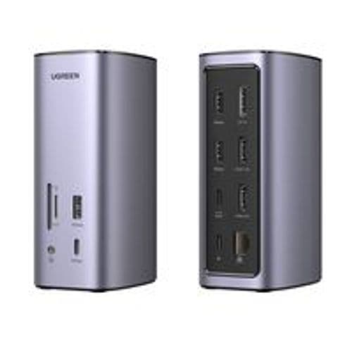 Ugreen usb-c docking station 12-in-1 cablato argento - 90325
