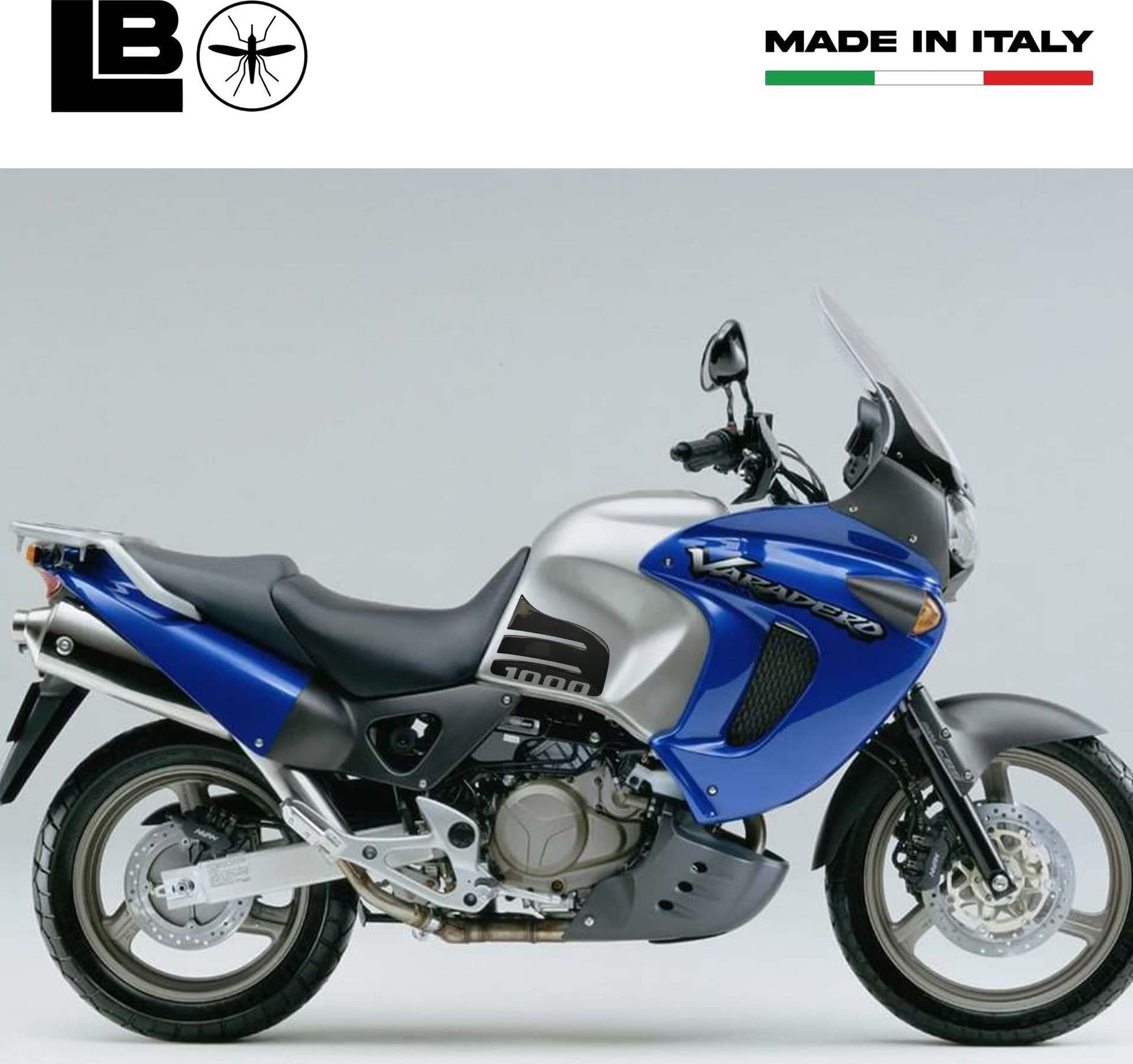 ADESIVI 3D PROTEZIONI LATERALI SERBATOIO compatibili x MOTO HONDA VARADERO 1000 in Paraserbatoio LabelBike - Bibbiano, commercioVirtuoso.it