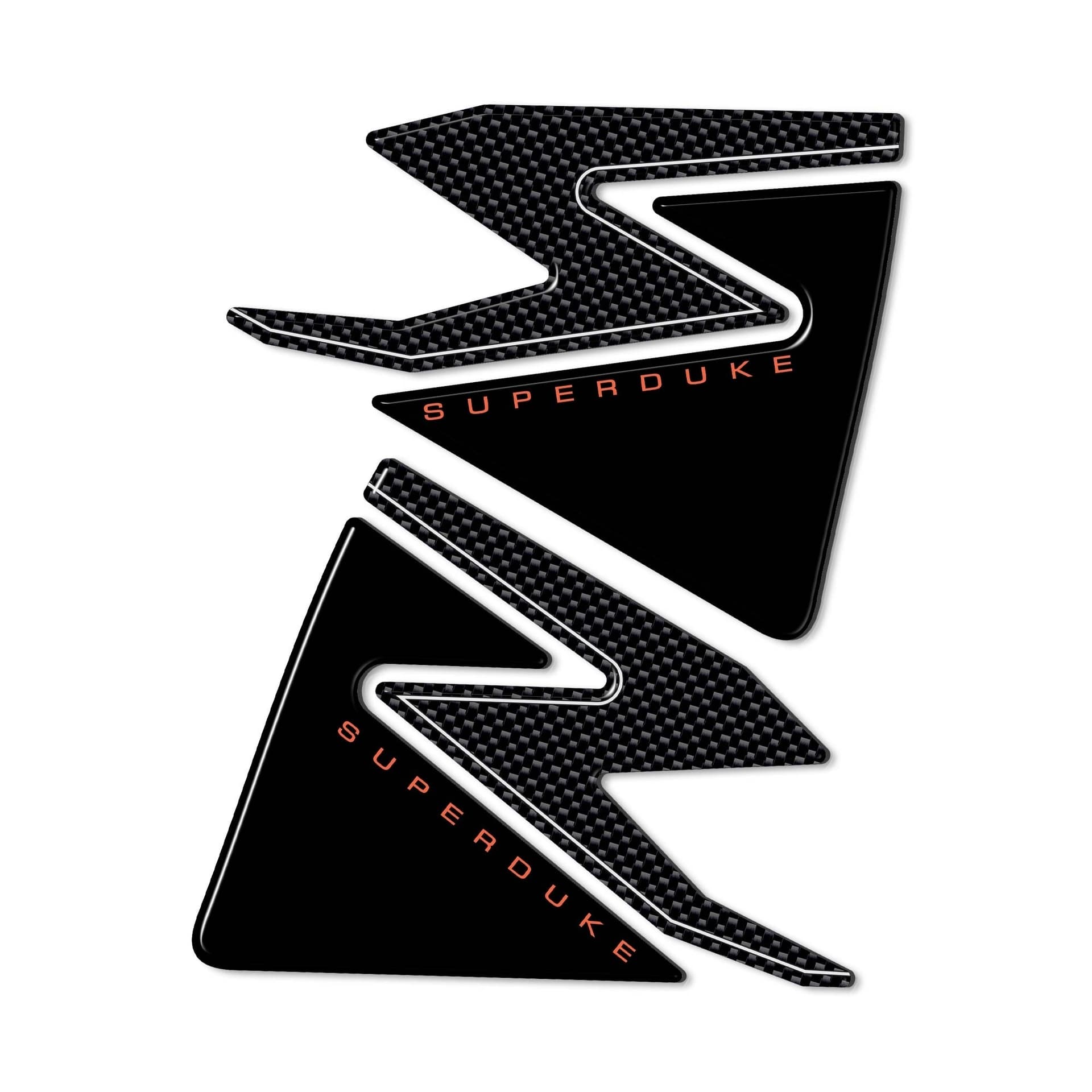 Adesivi 3D Protezioni Laterali Serbatoio compatibili con Ktm Superduke 990 1290 in Paraserbatoio LabelBike - Bibbiano, commercioVirtuoso.it