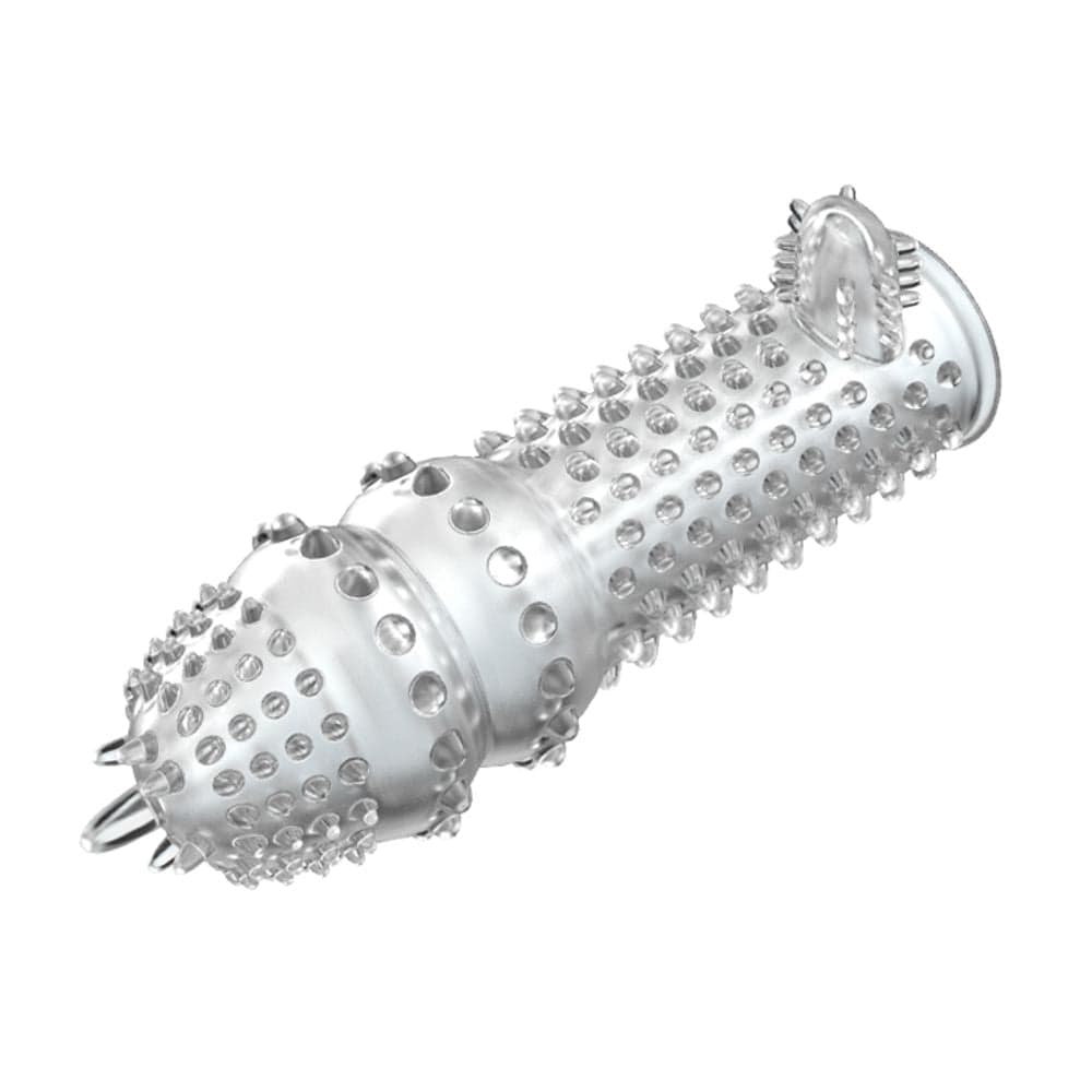 Penis sleeve prolunga fallica per il pene super elastica e trasparente con stimolatori in Guaine e prolunghe per il pene Kondorama - Martinsicuro, commercioVirtuoso.it