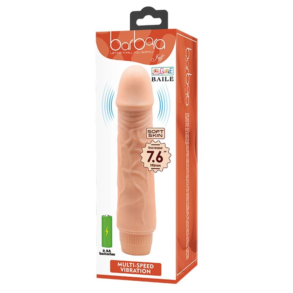 BAILE VIBRATORE REALISTICO ANALE VAGINALE ECONOMICO IN MORBIDO TPR 19,5 CM in Vibratori G-Spot Kondorama - Martinsicuro, commercioVirtuoso.it