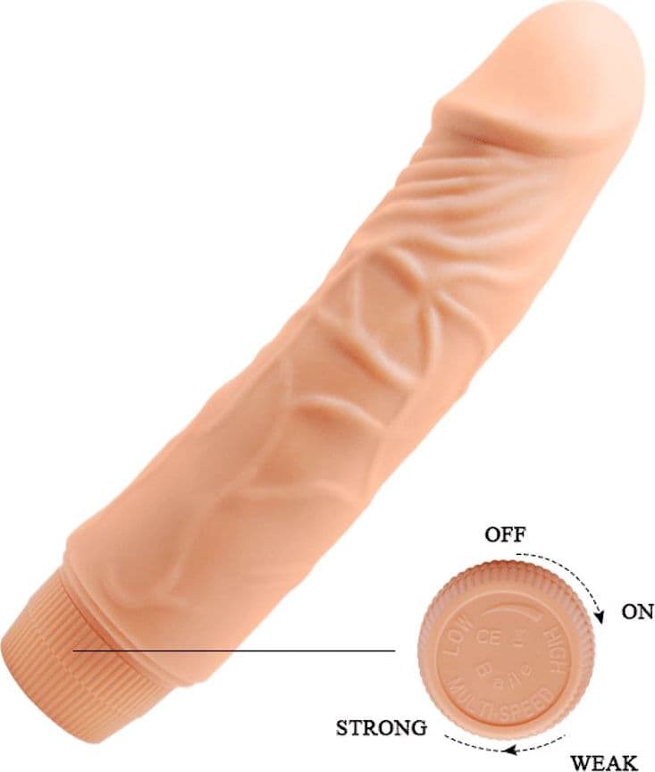 BAILE VIBRATORE REALISTICO ANALE VAGINALE ECONOMICO IN MORBIDO TPR 19,5 CM in Vibratori G-Spot Kondorama - Martinsicuro, commercioVirtuoso.it