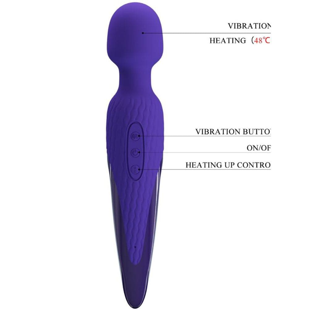 Pretty love massaggiatore in silicone viola auto riscaldante ricaricabile USB in Massaggiatori elettrici manuali Kondorama - Martinsicuro, commercioVirtuoso.it