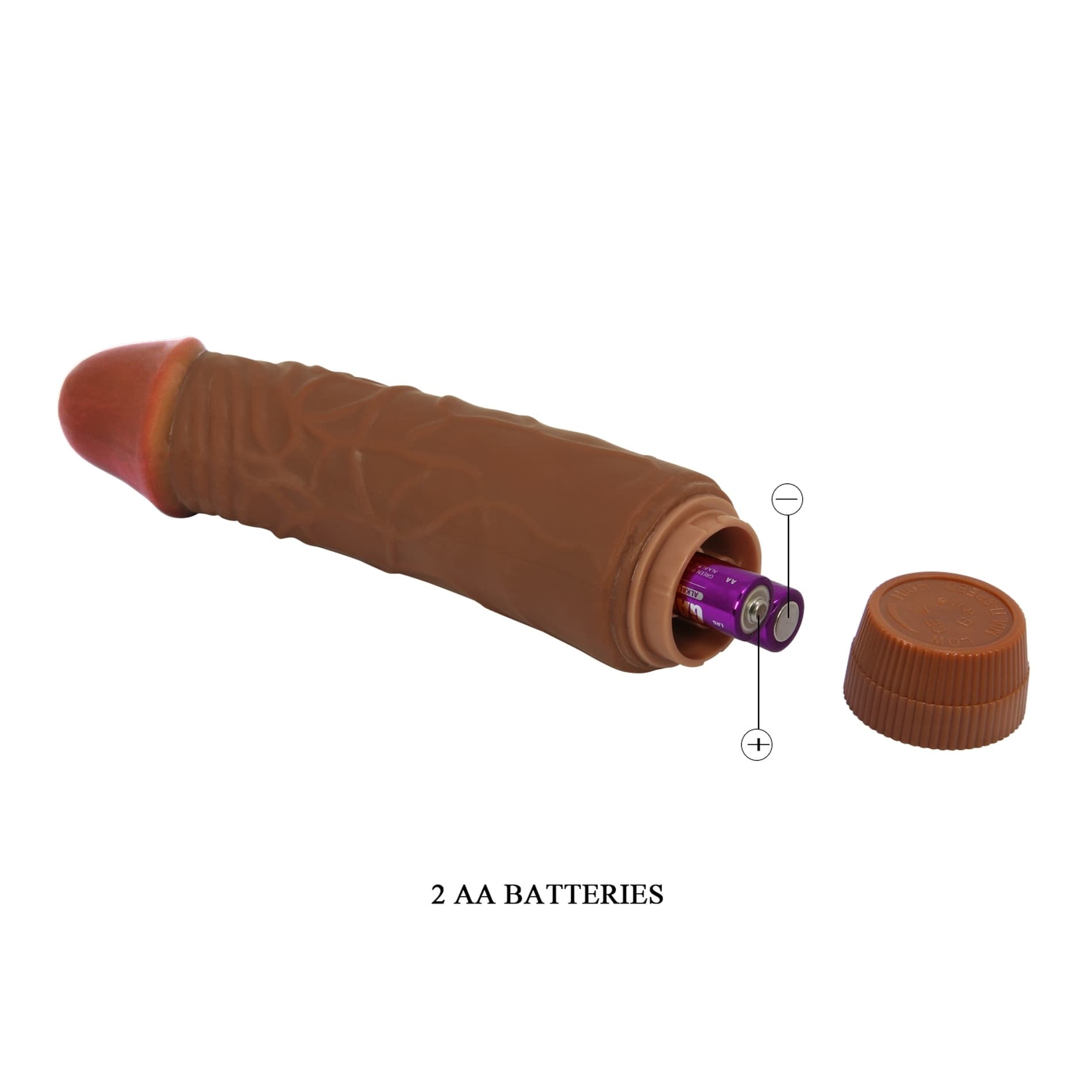 Vibratore dildo realistico anale vaginale vibrante marrone 195 mm in Vibratori G-Spot Kondorama - Martinsicuro, commercioVirtuoso.it