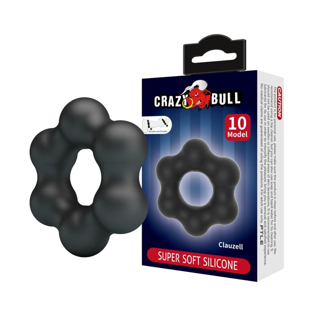 Crazy Bull Clauzell Super Soft Silicone Ring anello fallico elastico in silicone nero in Anelli fallici e vibranti Kondorama - Martinsicuro, commercioVirtuoso.it