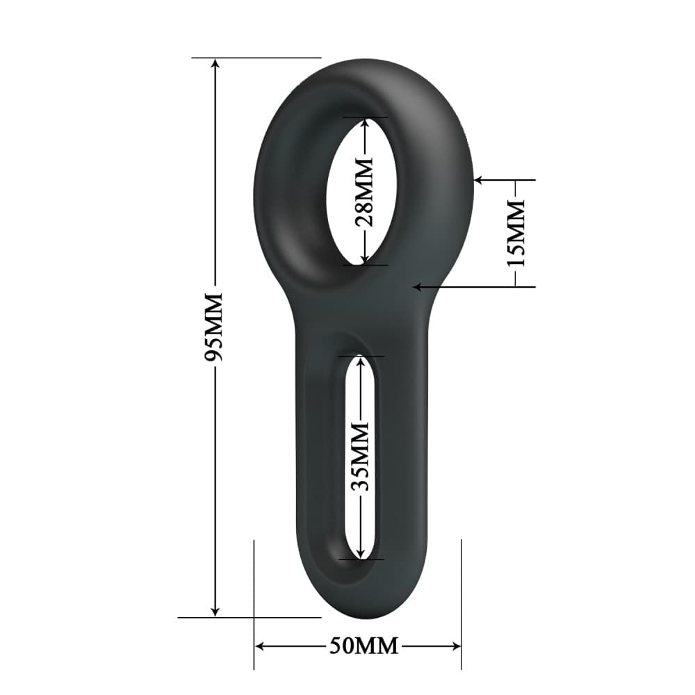 Crazy Bull Oniel Super Soft Silicone Ring anello fallico elastico in silicone nero in Anelli fallici e vibranti Kondorama - Martinsicuro, commercioVirtuoso.it