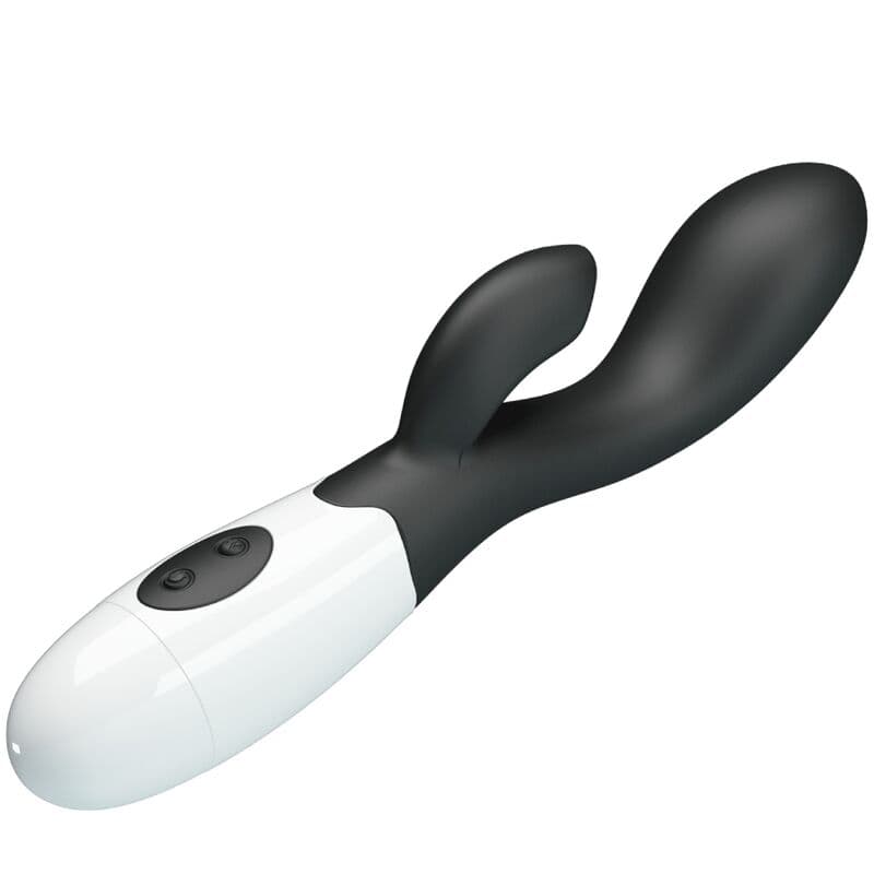 Pretty Love Brighty vibratore rabbit in silicone nero silenzioso 30 funzioni cm 20 x 3 in Vibratori Rabbit Kondorama - Martinsicuro, commercioVirtuoso.it