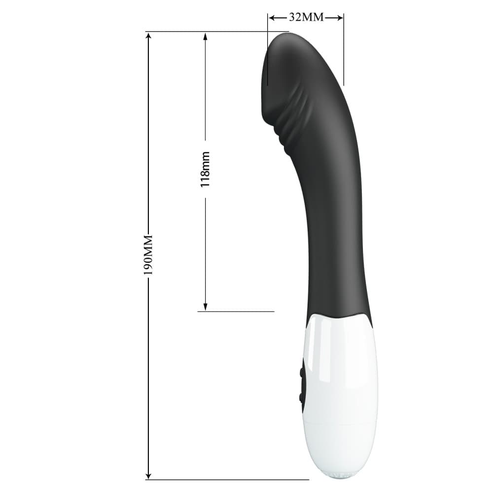 PRETTY LOVE ELEMENTAL vibratore femminile in silicone nero 30 funzioni cm 19 in prodotto Kondorama - Martinsicuro, commercioVirtuoso.it