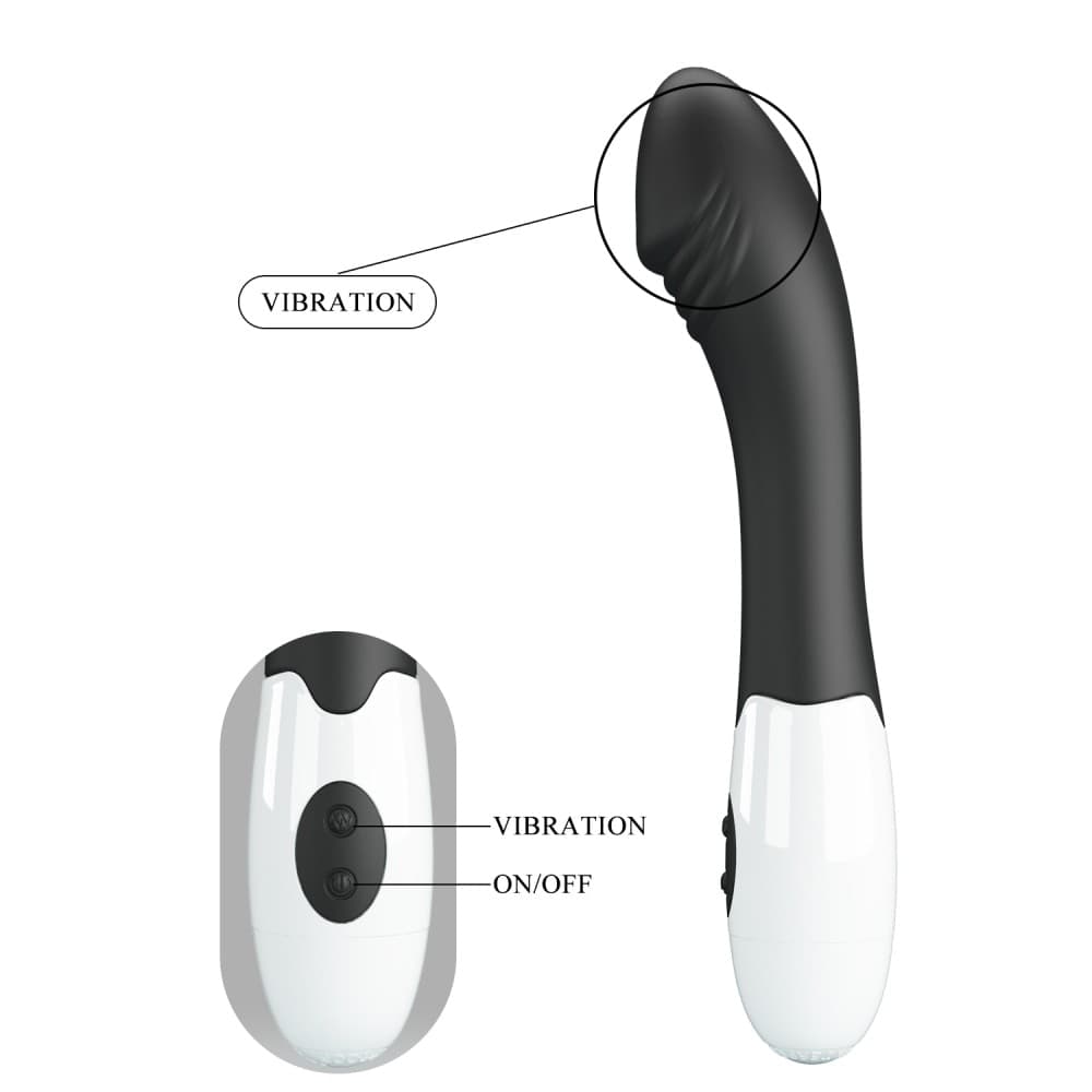 PRETTY LOVE ELEMENTAL vibratore femminile in silicone nero 30 funzioni cm 19 in prodotto Kondorama - Martinsicuro, commercioVirtuoso.it