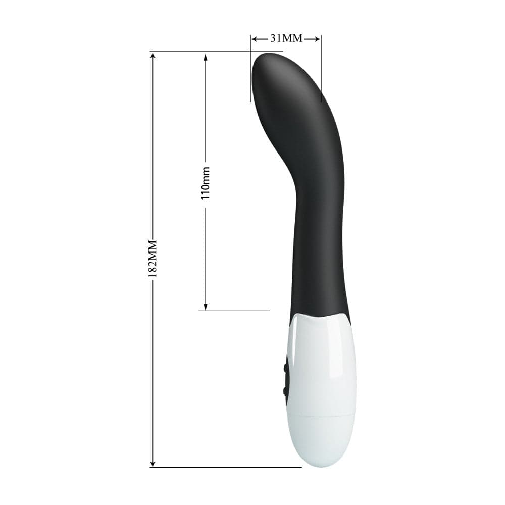 PRETTY LOVE BISHOP vibratore femminile in silicone nero 30 funzioni cm 18 in prodotto Kondorama - Martinsicuro, commercioVirtuoso.it