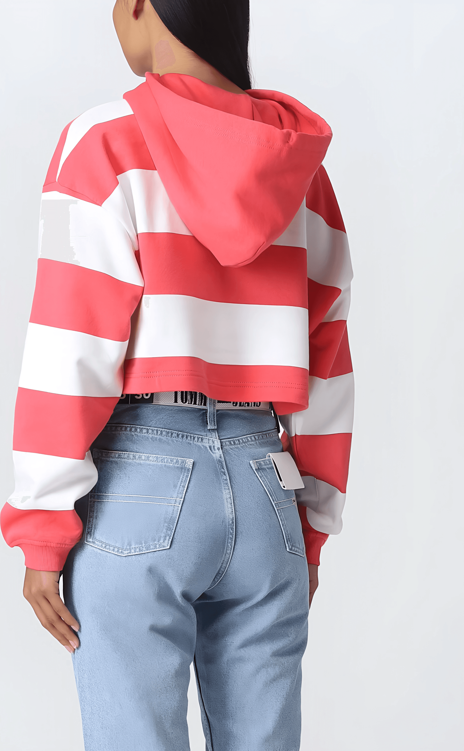 TOMMY JEANS Felpa Donna Tommy Jeans Corta da donna in Felpe con cappuccio Drestige - Casamassima, commercioVirtuoso.it