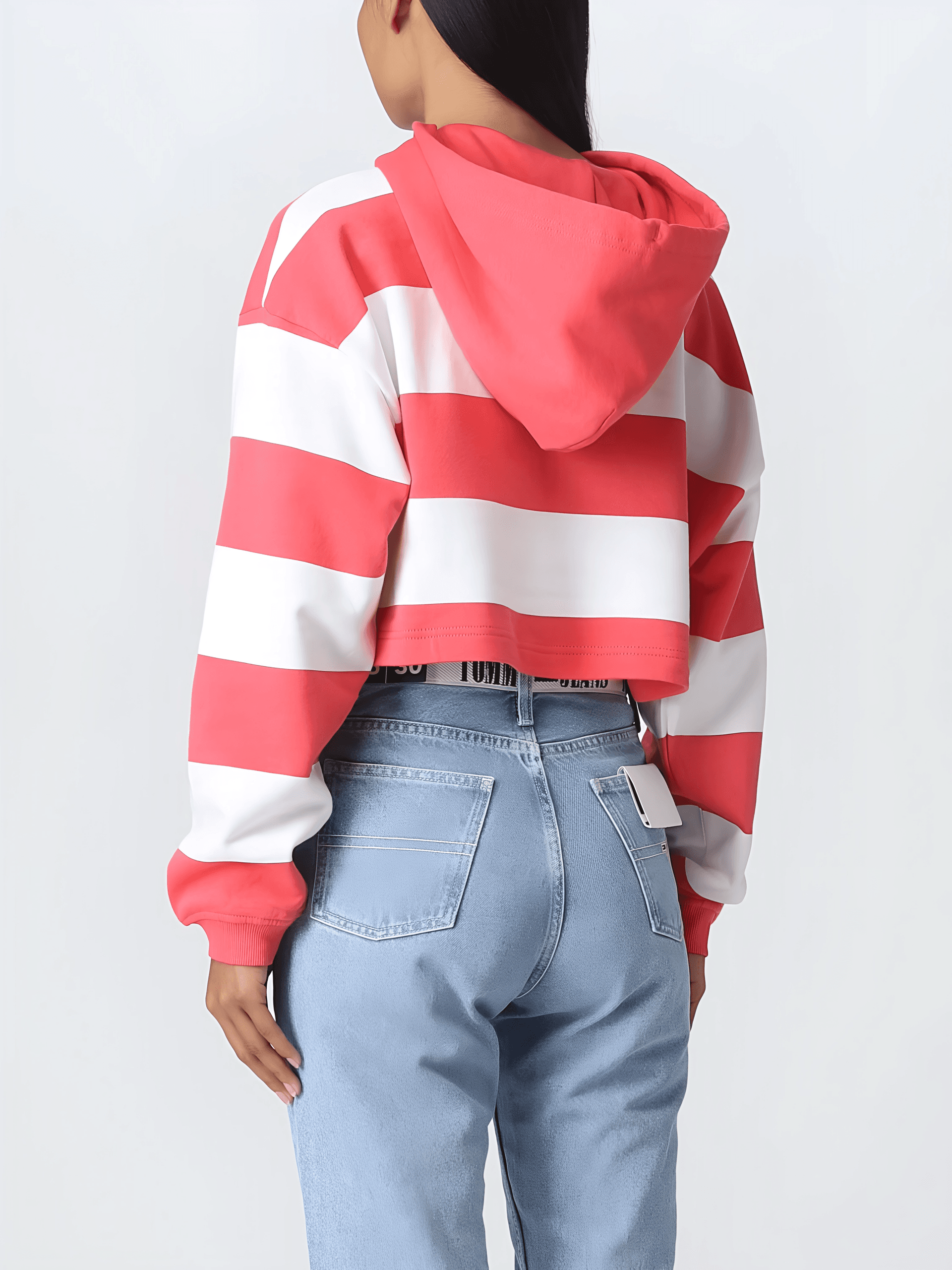 TOMMY JEANS Felpa Donna Tommy Jeans Corta da donna in Felpe con cappuccio Drestige - Casamassima, commercioVirtuoso.it