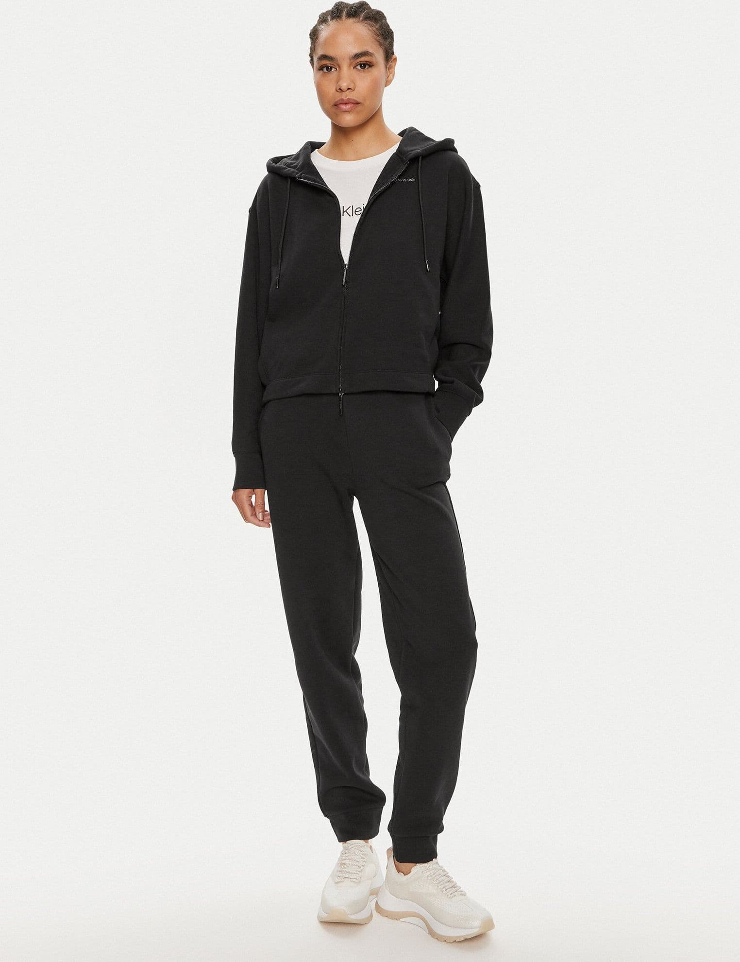 calvin klein Felpa Donna Calvin Klein con cappuccio da donna in Felpe con cappuccio Drestige - Casamassima, commercioVirtuoso.it