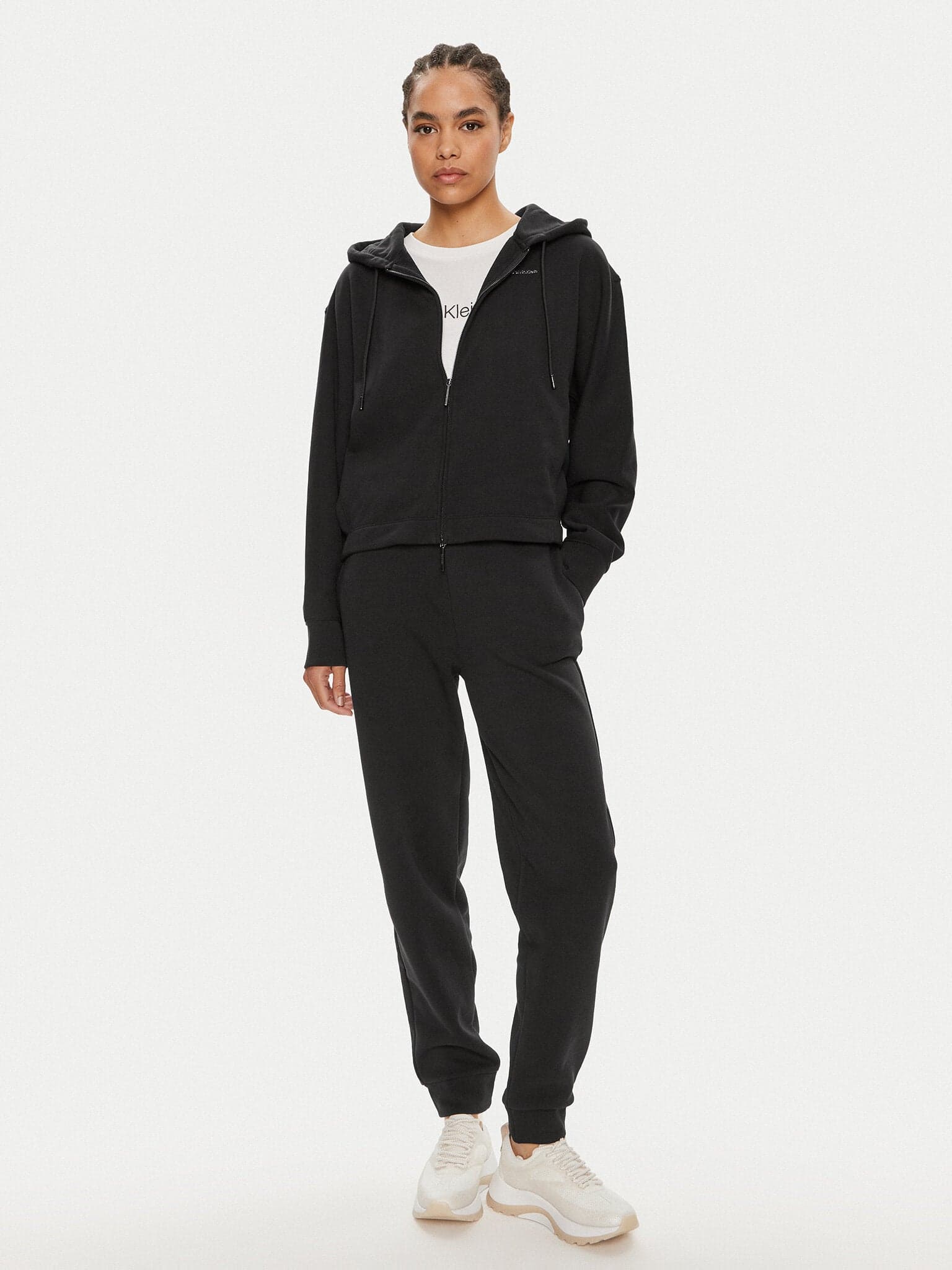calvin klein Felpa Donna Calvin Klein con cappuccio da donna in Felpe con cappuccio Drestige - Casamassima, commercioVirtuoso.it