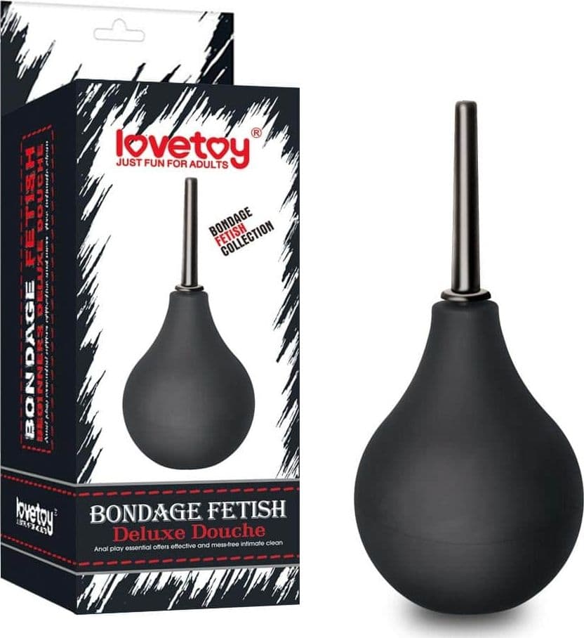 LOVETOY anale douche deluxe nero doccia anale in gomma nera in prodotto Kondorama - Martinsicuro, commercioVirtuoso.it