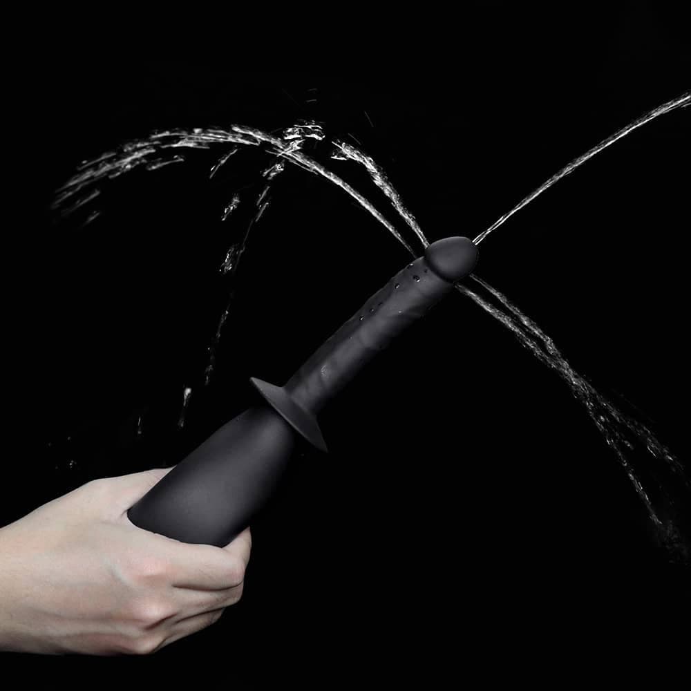 LOVETOY doccia anale con dildo realistico in silicone nero in prodotto Kondorama - Martinsicuro, commercioVirtuoso.it