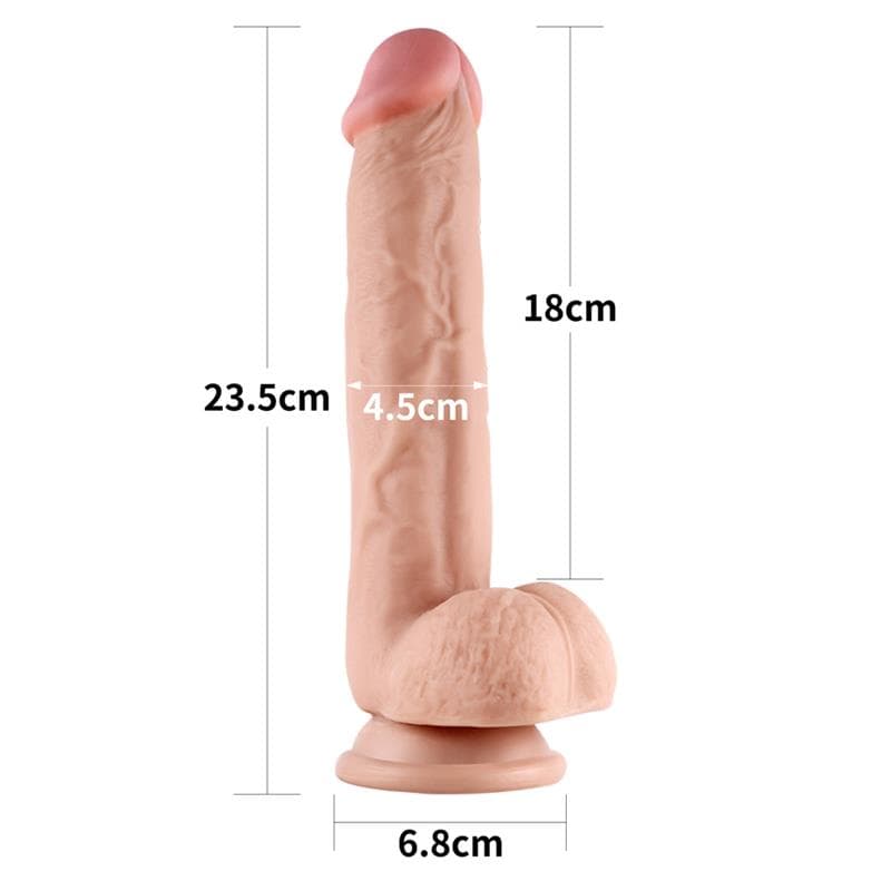 LOVETOY DILDO CON PELLE SCORREVOLE FALLO IPERREALISTICO 24 CM in prodotto Kondorama - Martinsicuro, commercioVirtuoso.it