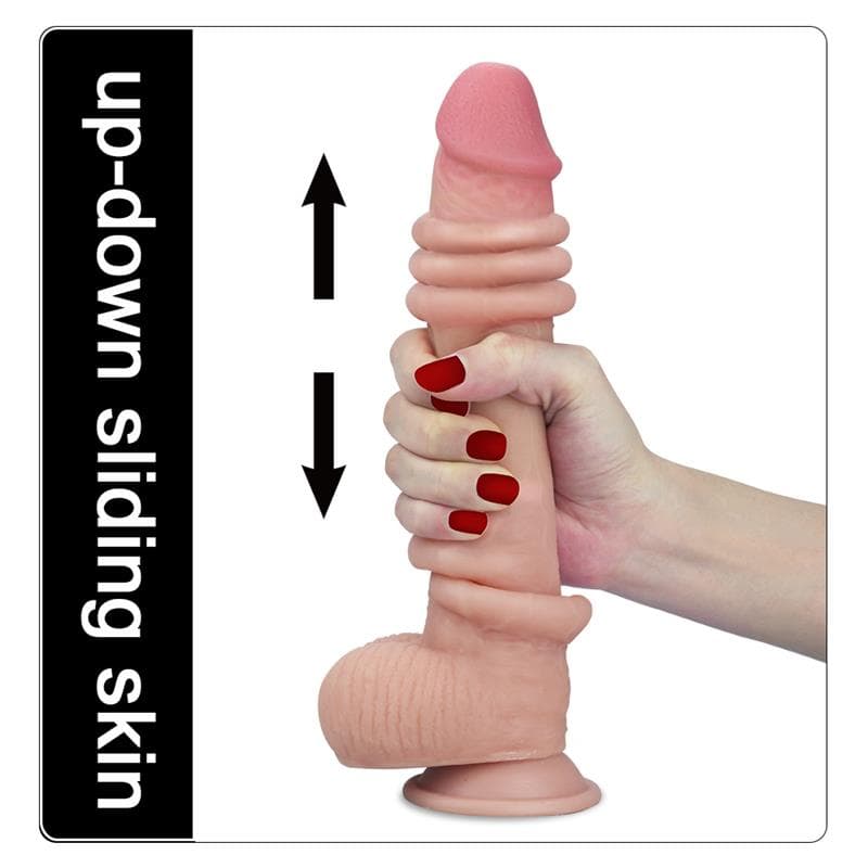 LOVETOY DILDO CON PELLE SCORREVOLE FALLO IPERREALISTICO 24 CM in prodotto Kondorama - Martinsicuro, commercioVirtuoso.it