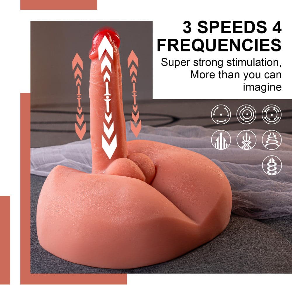 Masturbatore realistico con ano e dildo vibrante vibratore morbido sex machine 3,2 kg in Succhia clitoride Kondorama - Martinsicuro, commercioVirtuoso.it