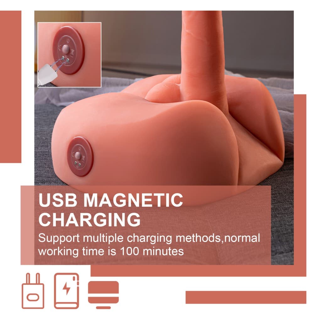 Masturbatore realistico con ano e dildo vibrante vibratore morbido sex machine 3,2 kg in Succhia clitoride Kondorama - Martinsicuro, commercioVirtuoso.it