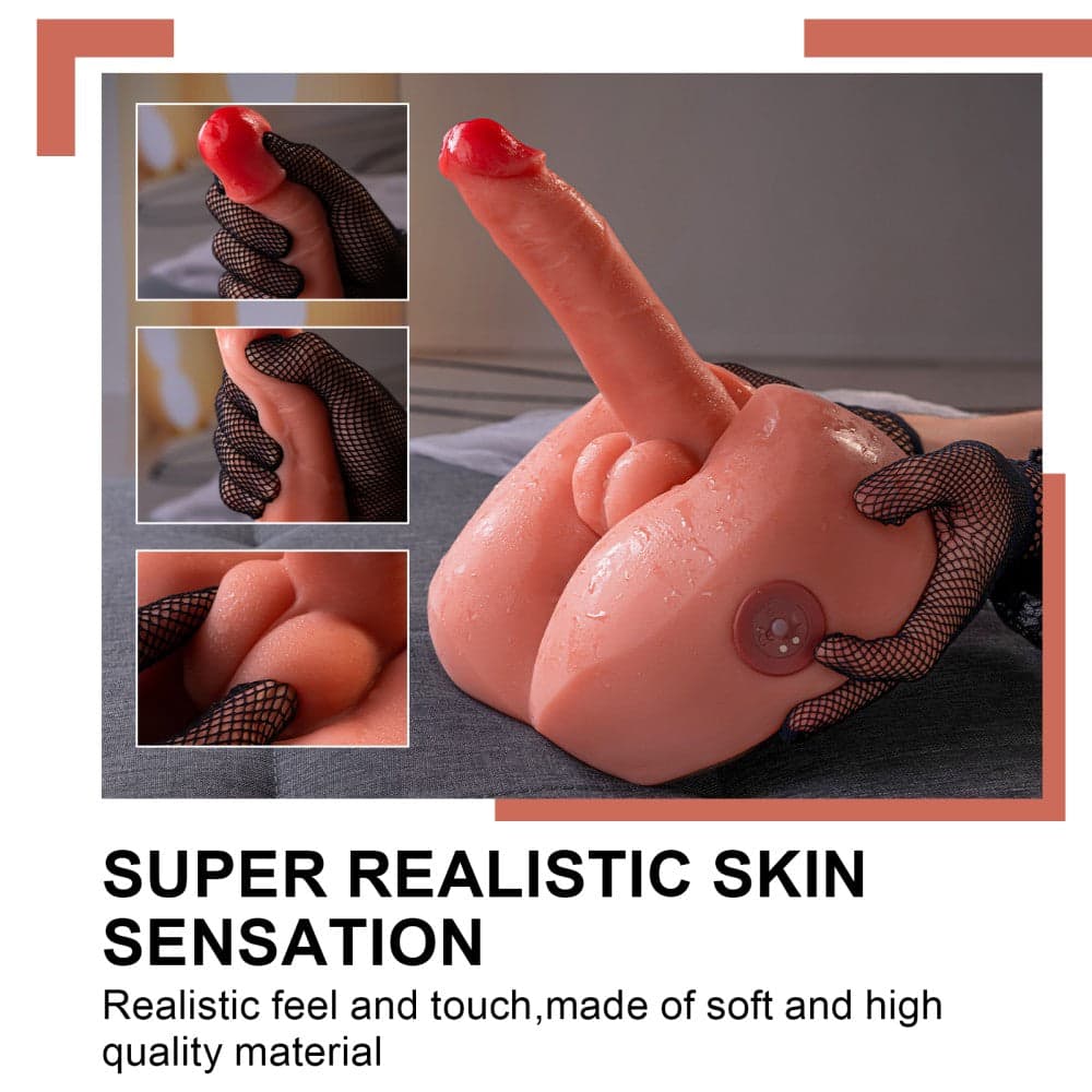 Masturbatore realistico con ano e dildo vibrante vibratore morbido sex machine 3,2 kg in Succhia clitoride Kondorama - Martinsicuro, commercioVirtuoso.it