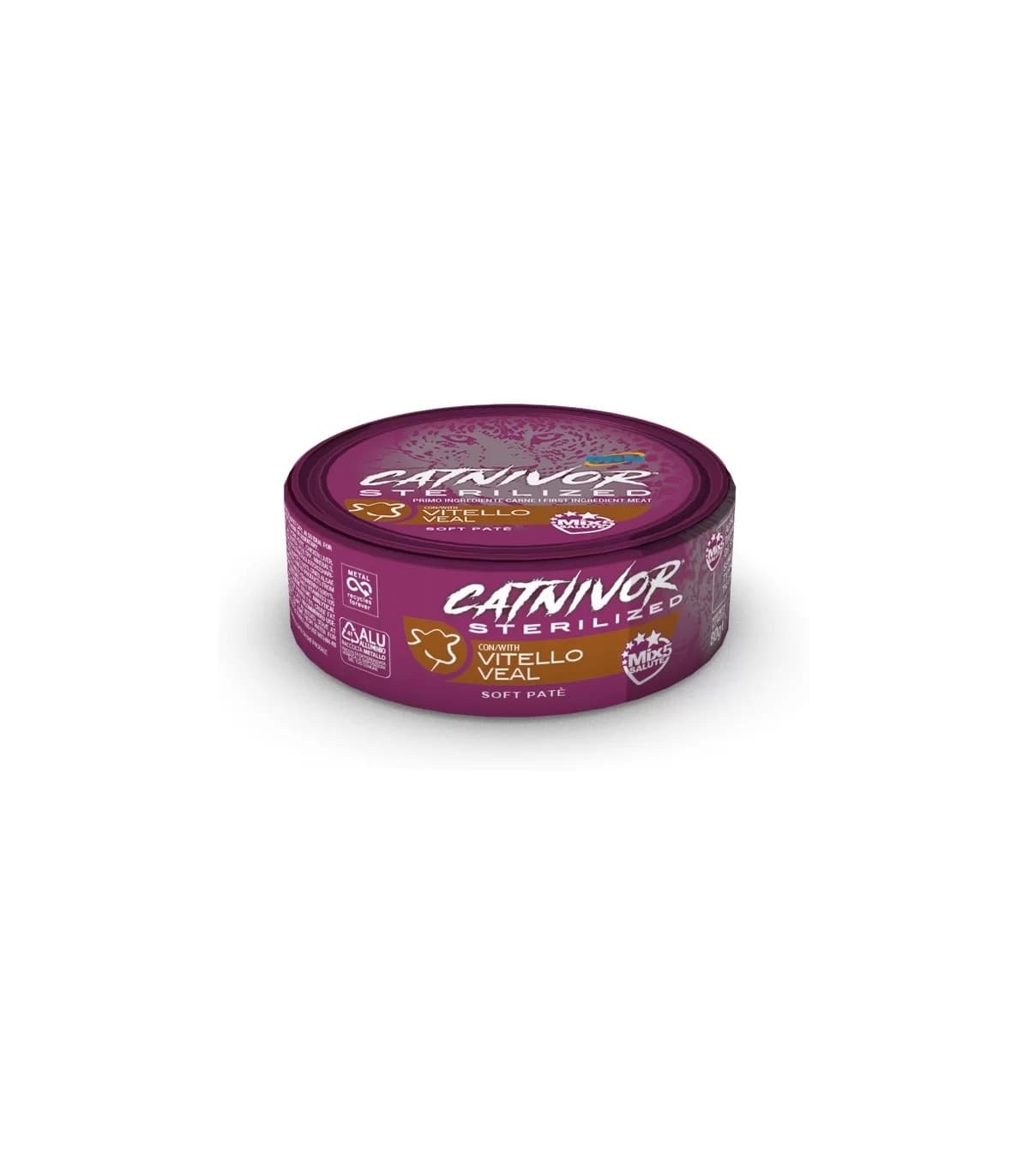 Drn Catnivor Sterilized gusto Vitello per Gatti Adulti 80gr - 2