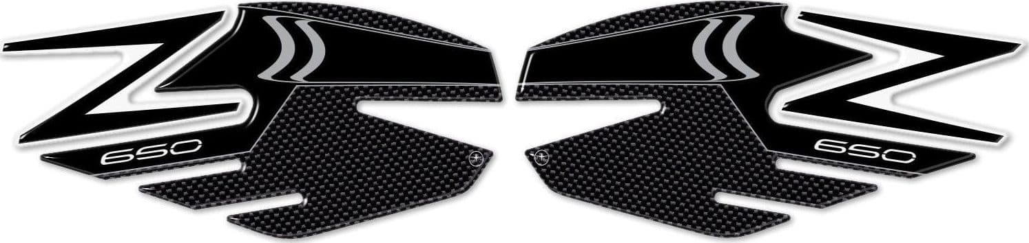 2 PROTEZIONI ginocchia 3D LATERALI SERBATOIO compatibili per MOTO KAWASAKI Z650 in Paraserbatoio LabelBike - Bibbiano, commercioVirtuoso.it