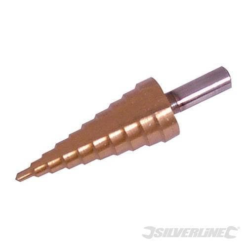 Fresa a gradino rivestita in titanio HSS per la perforazione varie misure silverline