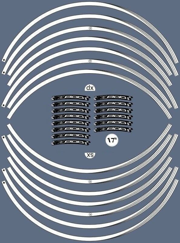 KIT STRISCE ADESIVE compatibili per CERCHI 17 MOTO KAWASAKI Z800 Adesivi tuning in Decalcomanie adesivi e magneti LabelBike - Bibbiano, commercioVirtuoso.it