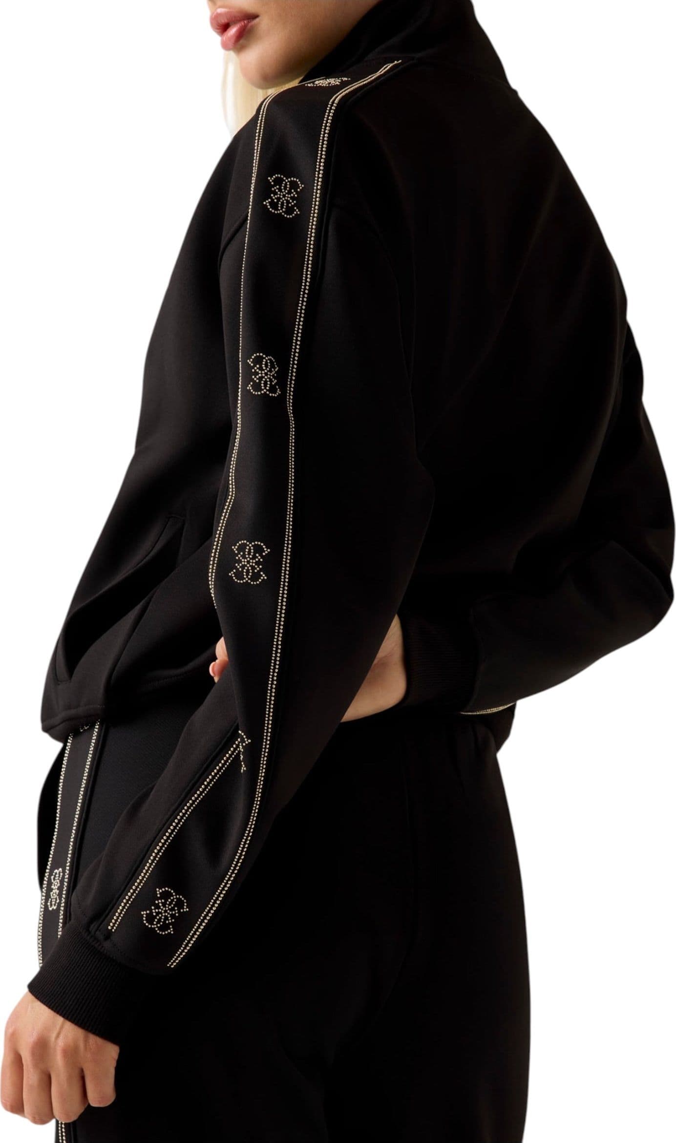 GUESS ACTIVEWEAR Felpa full zip Donna Guess Activewear da donna in Felpe senza cappuccio Drestige - Casamassima, commercioVirtuoso.it