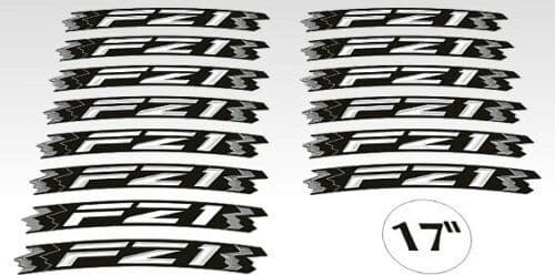 KIT STRISCE ADESIVE compatibili per CERCHI 17 MOTO NAKED YAMAHA FZ1 GIALLO FLUO in Decalcomanie adesivi e magneti LabelBike - Bibbiano, commercioVirtuoso.it