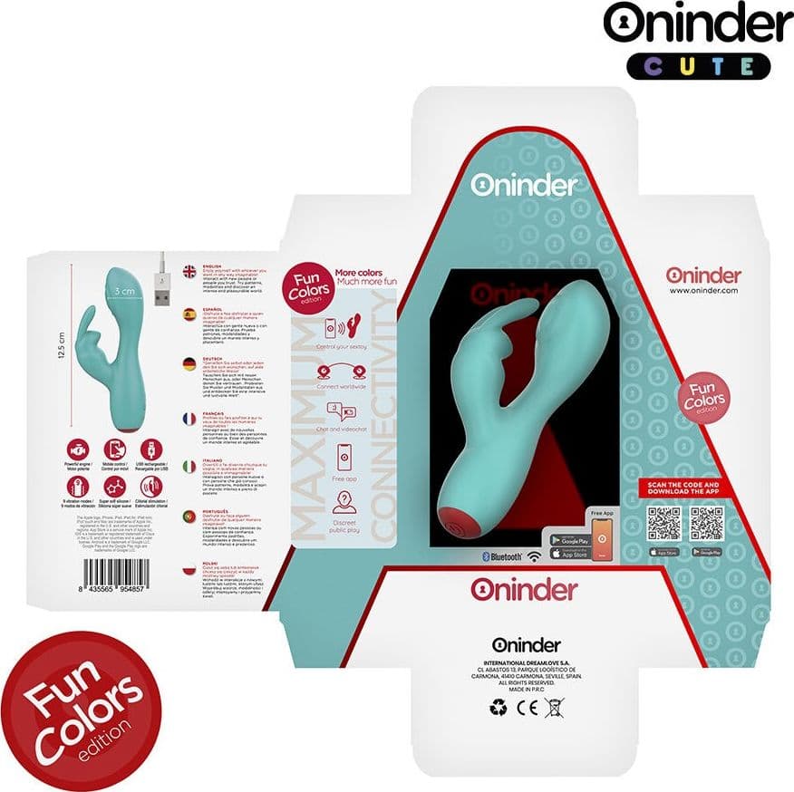 ONINDER CUTE - VIBRATORE CLITORIDEO PUNTO G LOVE BUNNY - APP GRATUITA IN TUTTO IL MONDO in Vibratori Rabbit Desideria Shop - Latina, commercioVirtuoso.it