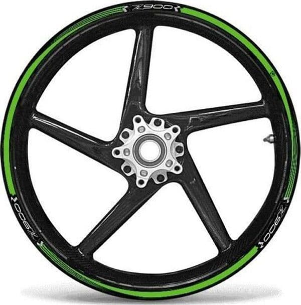 KIT STRISCE ADESIVE VERDI compatibili per CERCHI 17 MOTO KAWASAKI Z900 TUNING in Decalcomanie adesivi e magneti LabelBike - Bibbiano, commercioVirtuoso.it