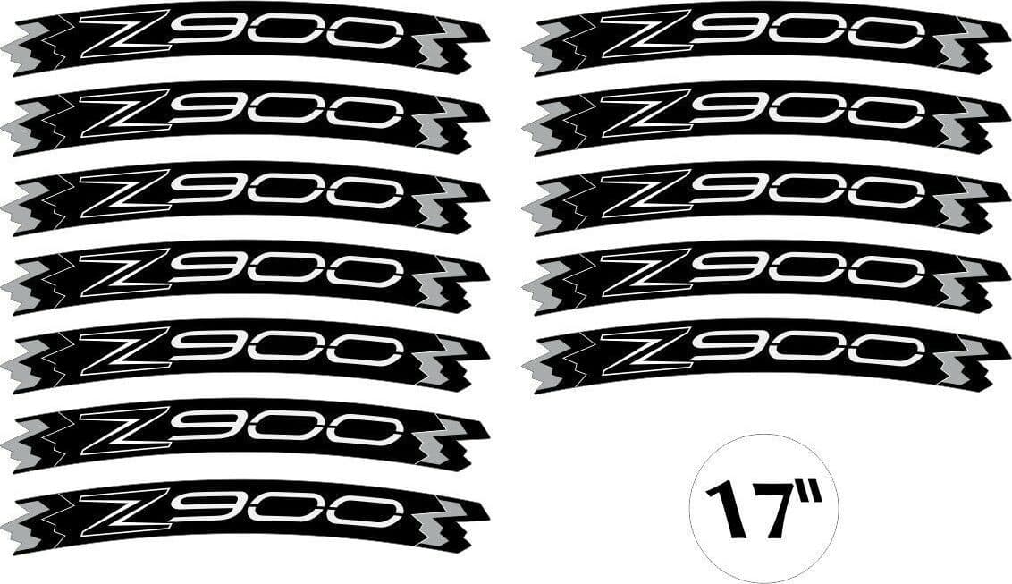 KIT STRISCE ADESIVE VERDI compatibili per CERCHI 17 MOTO KAWASAKI Z900 TUNING in Decalcomanie adesivi e magneti LabelBike - Bibbiano, commercioVirtuoso.it