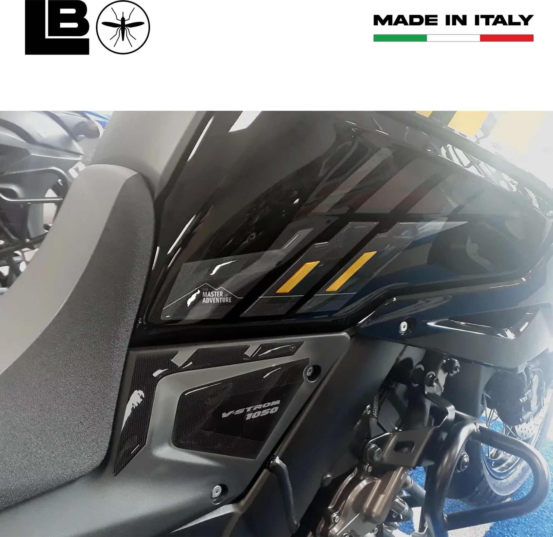 Kit completo Adesivi 3D protezioni compatibili con moto Suzuki V-Strom 1050 Oro in Decalcomanie adesivi e magneti LabelBike - Bibbiano, commercioVirtuoso.it