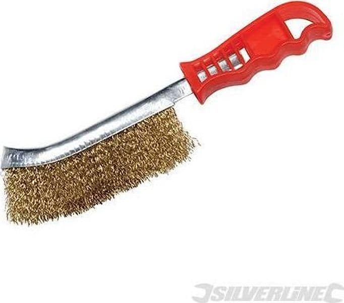 Spazzole Silverline con Setole in Acciaio, Raschietti per Metallo, Rame, ferro – Oro