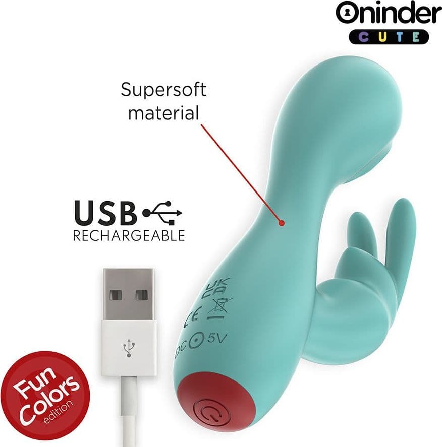 ONINDER CUTE - VIBRATORE CLITORIDEO PUNTO G LOVE BUNNY - APP GRATUITA IN TUTTO IL MONDO in Vibratori Rabbit Desideria Shop - Latina, commercioVirtuoso.it