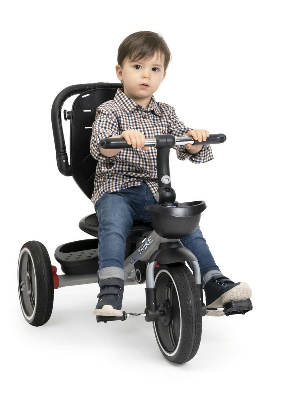 CHICCO Triciclo Evolutivo Bambini 4in1 segue la crescita del bambino - Telaio in Metallo - Ruote in Gomma EVA - Cintura a 4 Punti - Maniglione Telescopico e Cappottina Rimovibili - Passeggino con Seduta Reversibile - Cestino - colore BLU in Bici per bambini Sanitaria Gioia del Bimbo - Villa San Giovanni, commercioVirtuoso.it