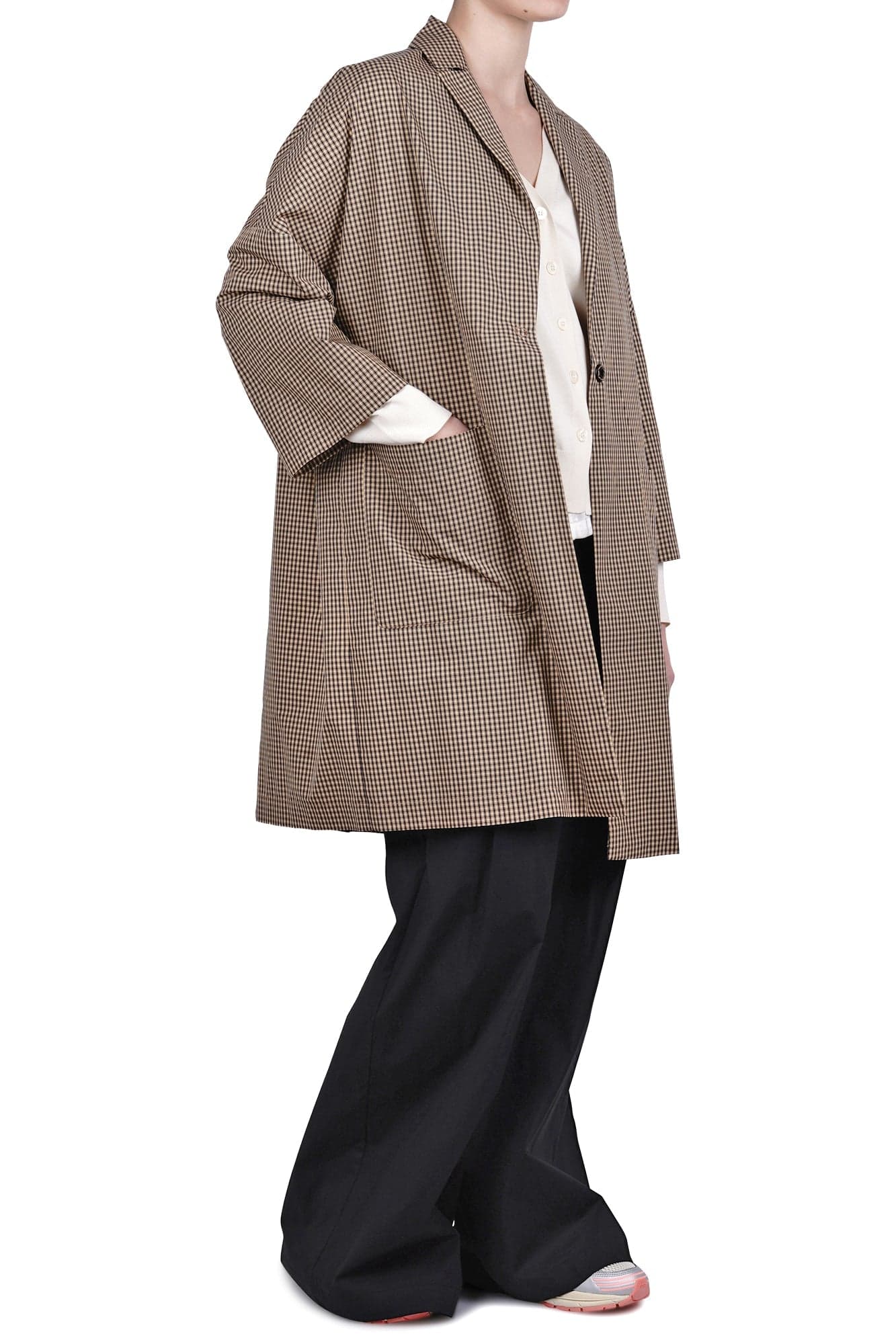 Semi-Couture Semi Couture - Cappotto - 470953 - Fantasia Beige da donna in Cappotti Drestige - Casamassima, commercioVirtuoso.it