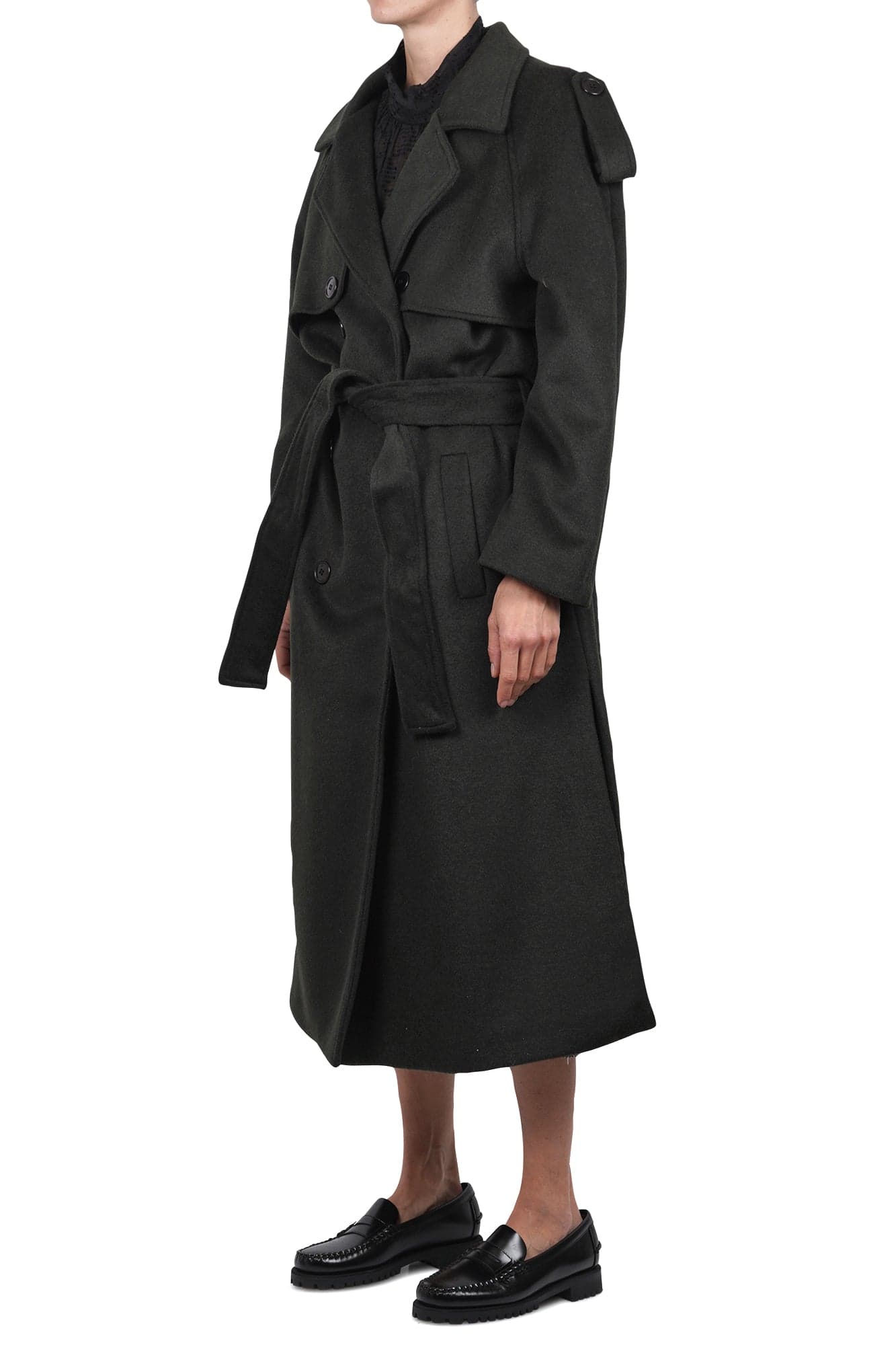 LA FEMME BLANCHE La Femme Blanche - Cappotto - 461449 - Verdone da donna in Cappotti Drestige - Casamassima, commercioVirtuoso.it