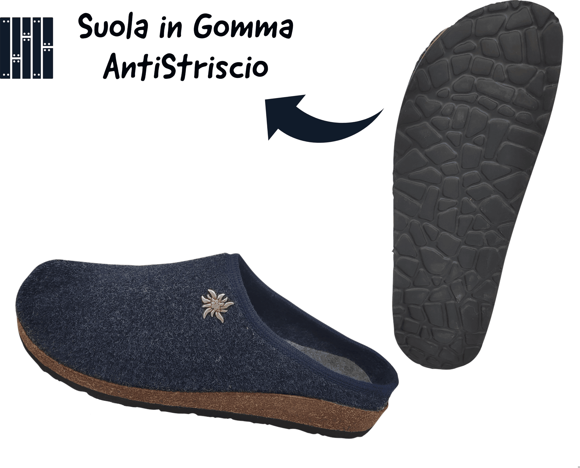 Gextop Originali Ciabatte Uomo Tirolesi per Casa Pantofole Invernali Slip On in Pantofole Primo Calzature - Venezia, commercioVirtuoso.it